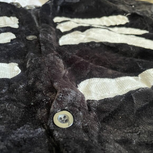 Children's Plush Skeleton Jumpsuit Costume - Picture 14 of 15